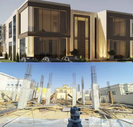 Villa ( G+1) & Service Block